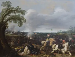 King Gustav II Adolf of Sweden at the Battle by Lützen November 16th, 1632, by Jan Asselijn, unspecified, 1634