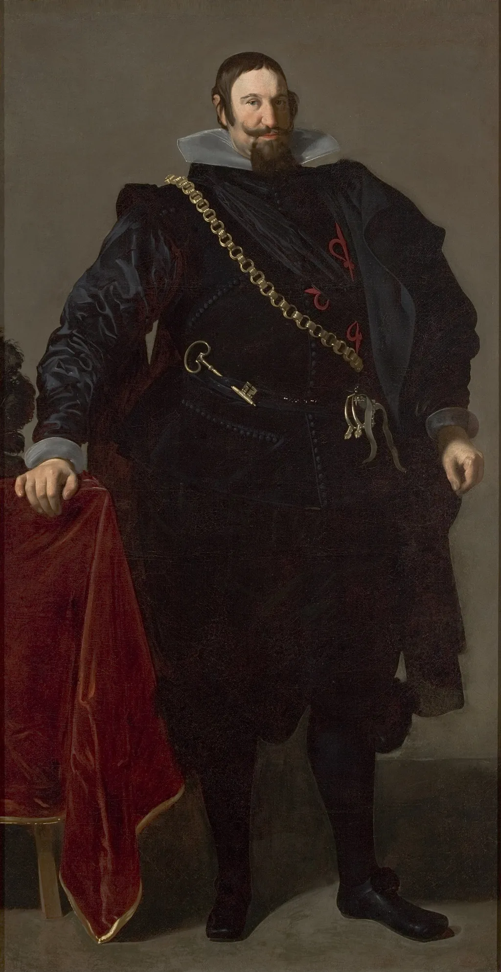 Portrait of the Count-Duke of Olivares, by Diego Velázquez, oil, 1624