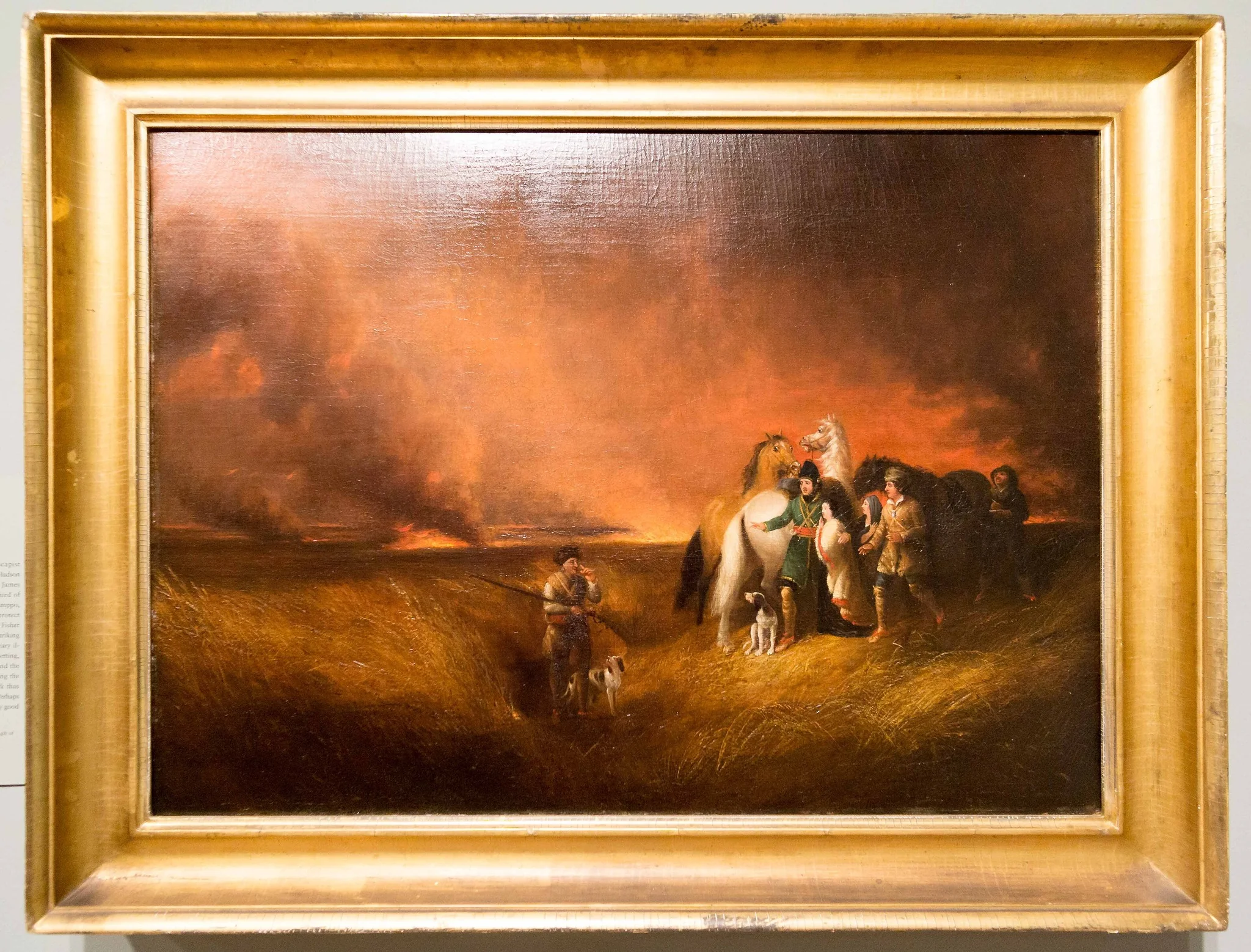 The Prairie on Fire, detail