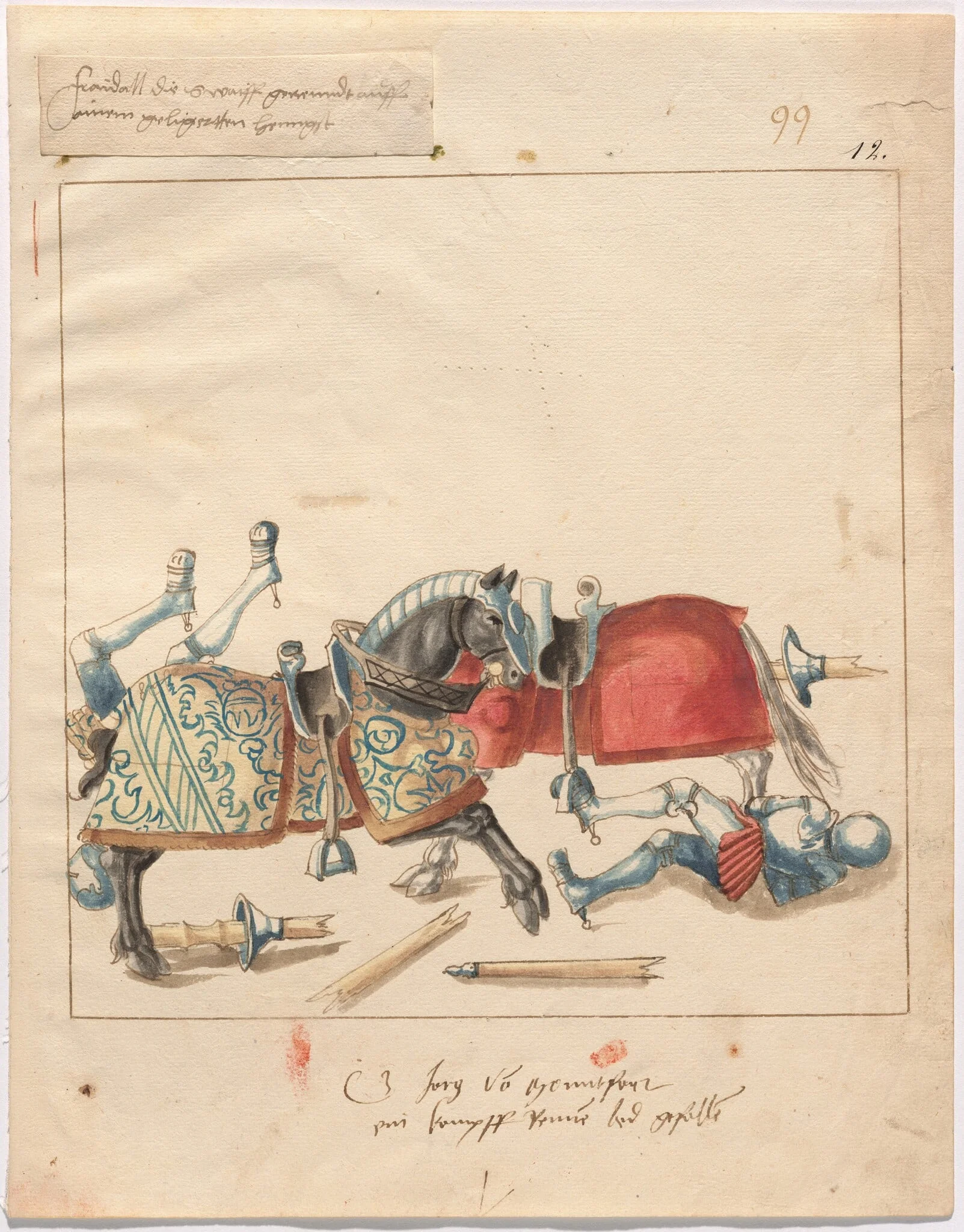 Mock Joust of War in Reinforced Field Armor, detail