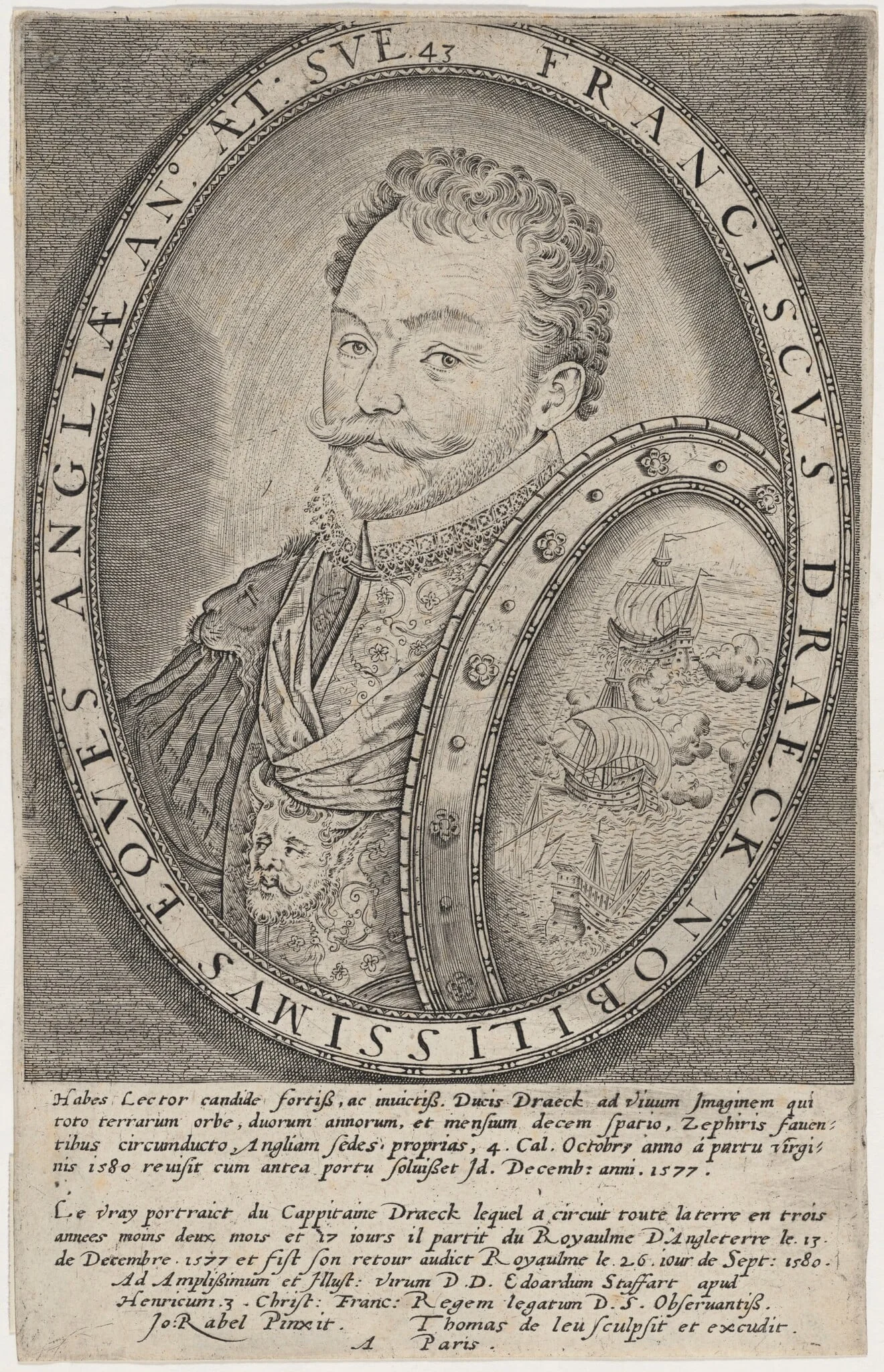 Sir Francis Drake, detail
