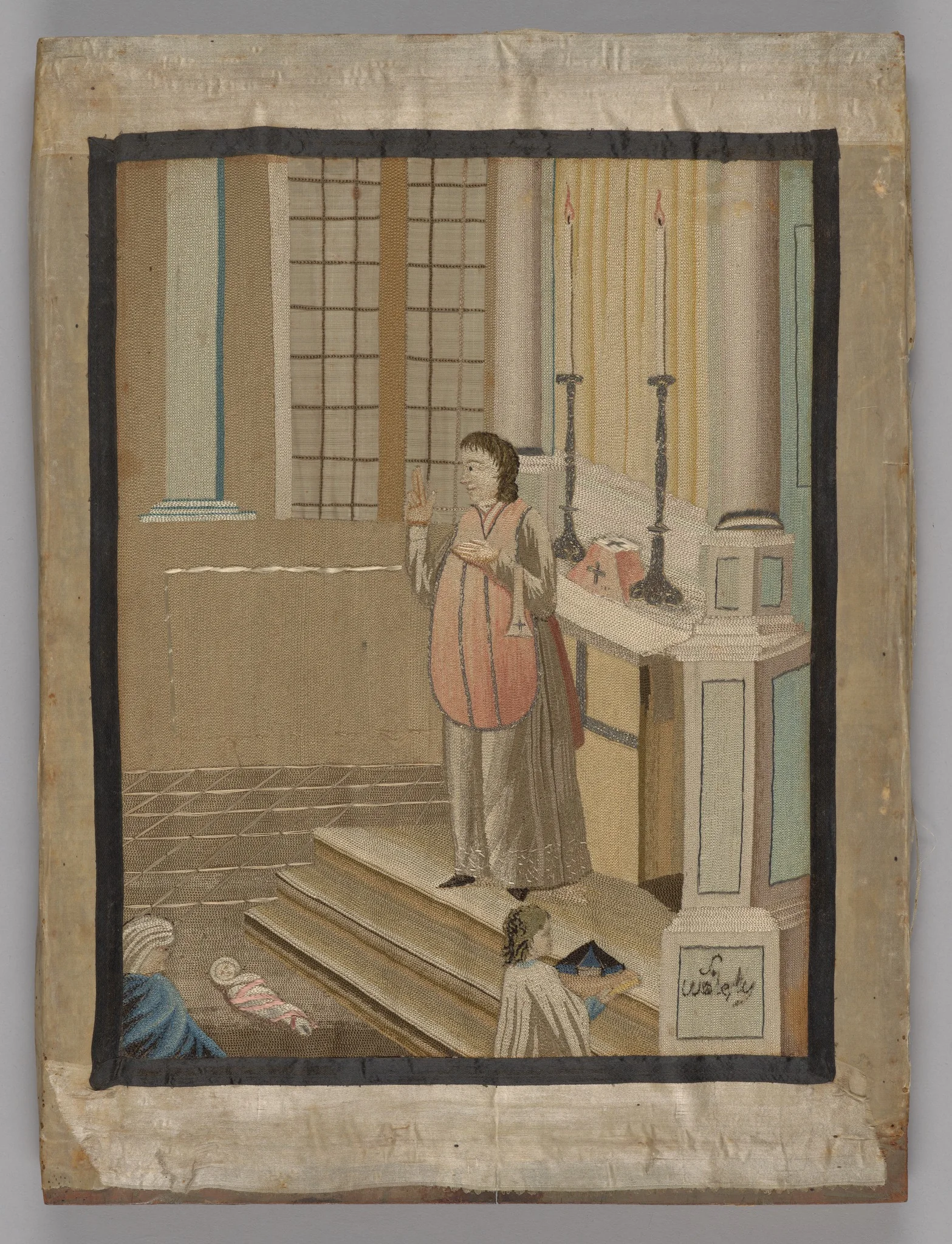 Embroidered picture, detail