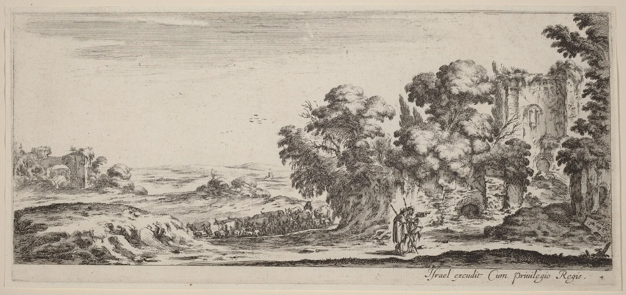Landscape with Ruins, detail