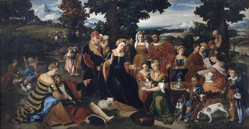 Finding of Moses, detail