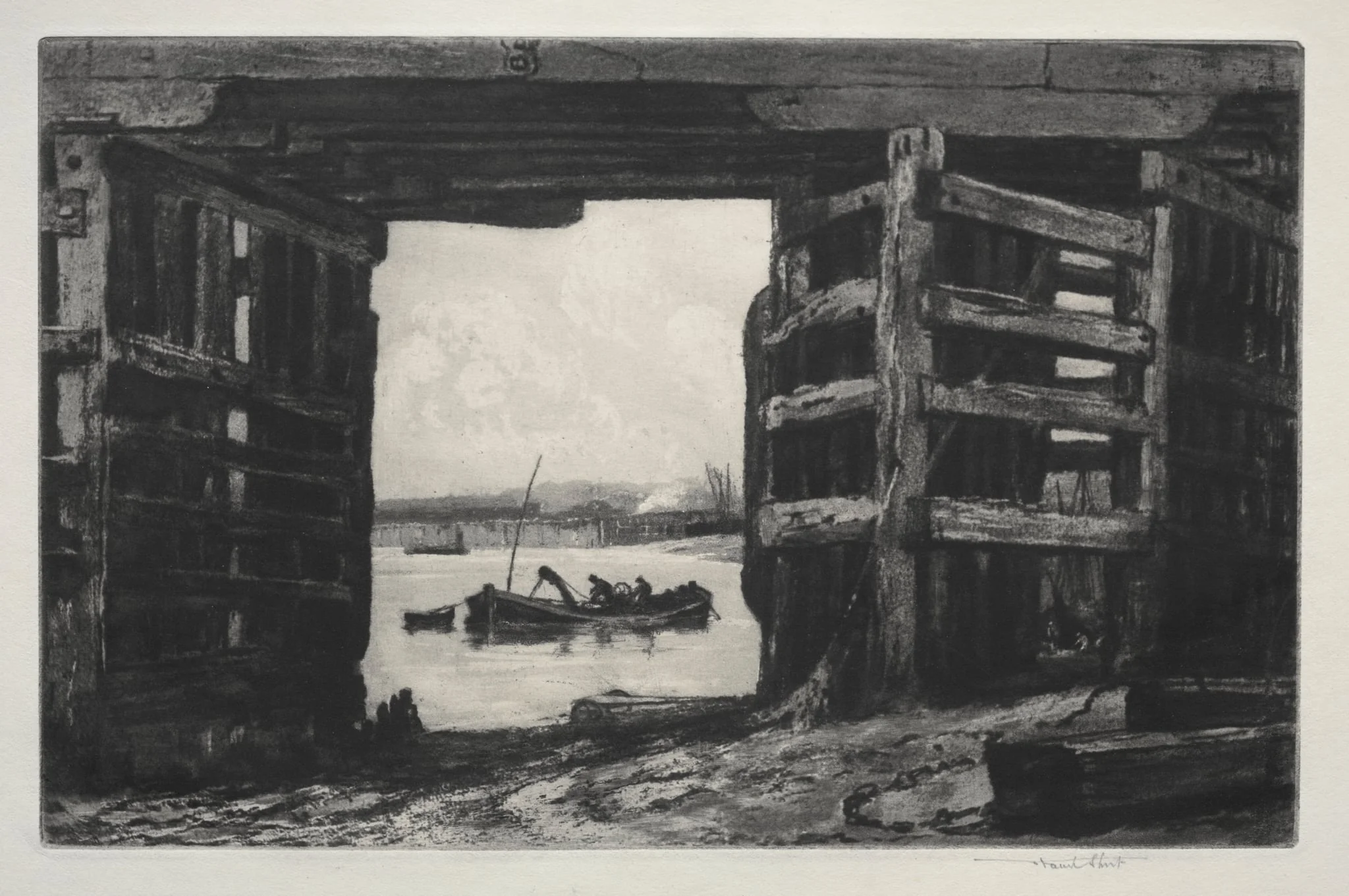 A Span of Old Battersea Bridge, detail