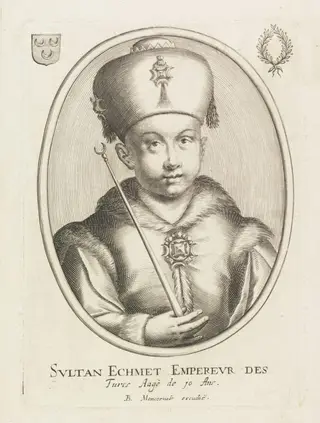 Turkish sultans, sultanas and other historical figures, by Moncornet, 1650
