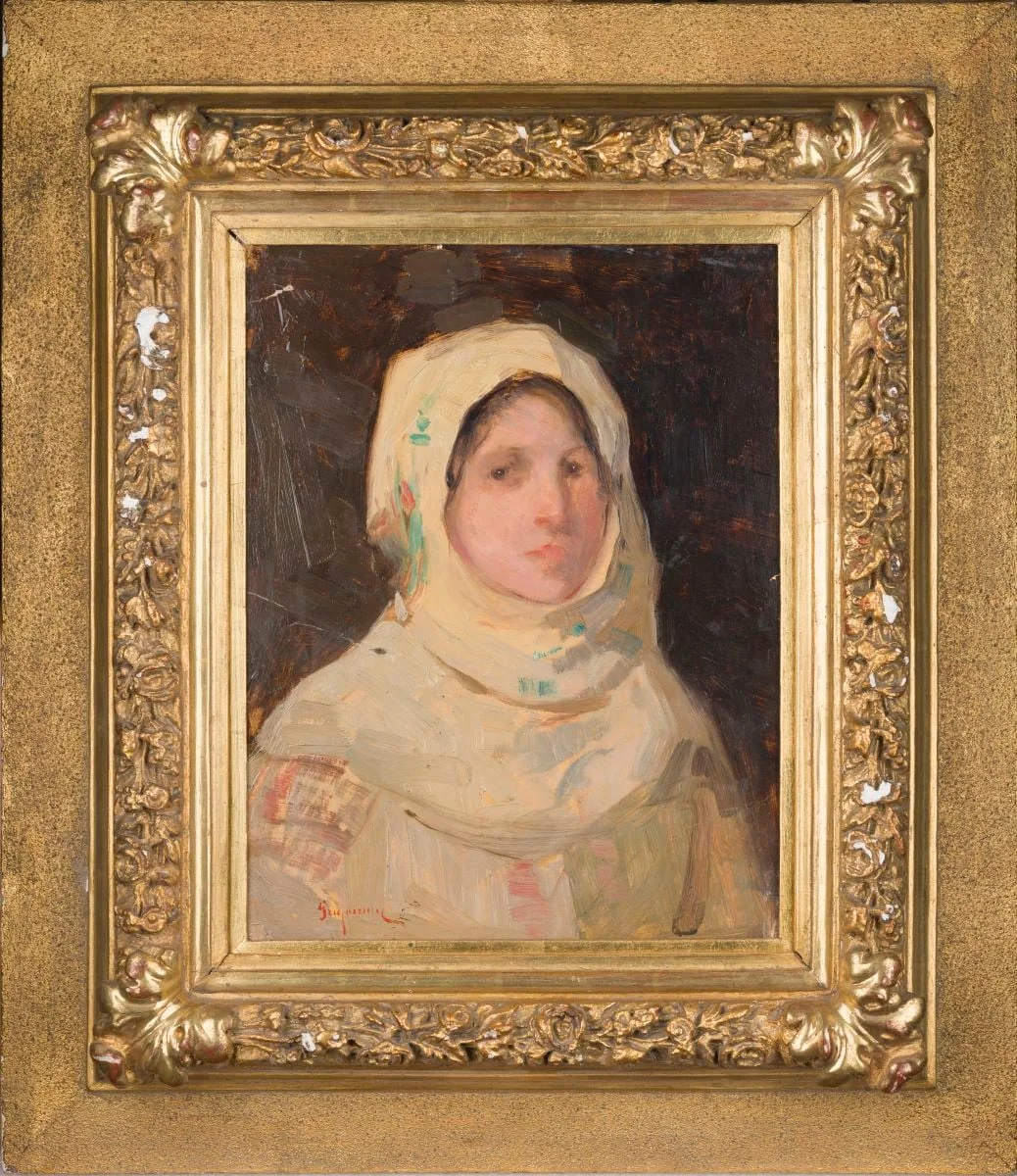 Portret de țărancă, detail