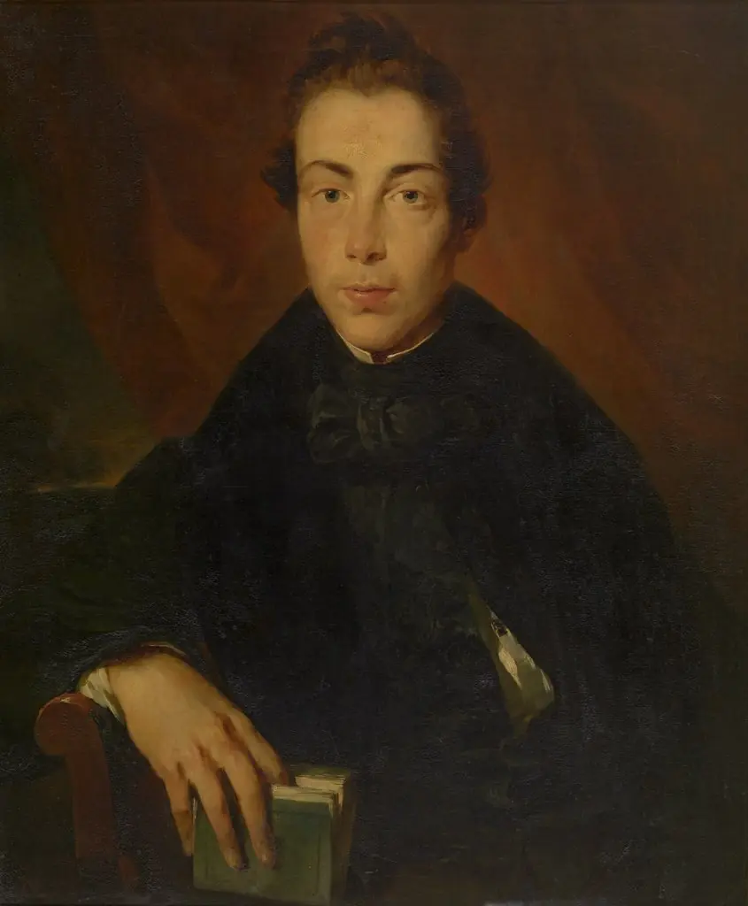 The Painter Henri Leys, by Nicaise De Keyser, oil, 1834