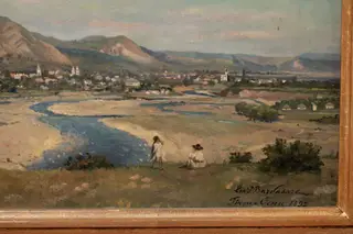 Vedere din Târgu Ocna, by Bardasare P. Emanoil, unspecified, 1892