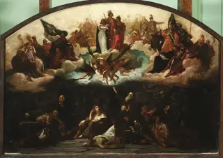Allegory – “Vision in the prison”, by Henryk Rodakowski, oil, 1890
