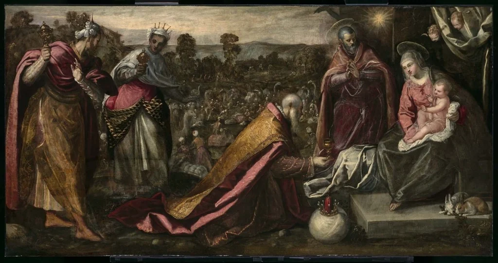 Adoration of the Magi, detail