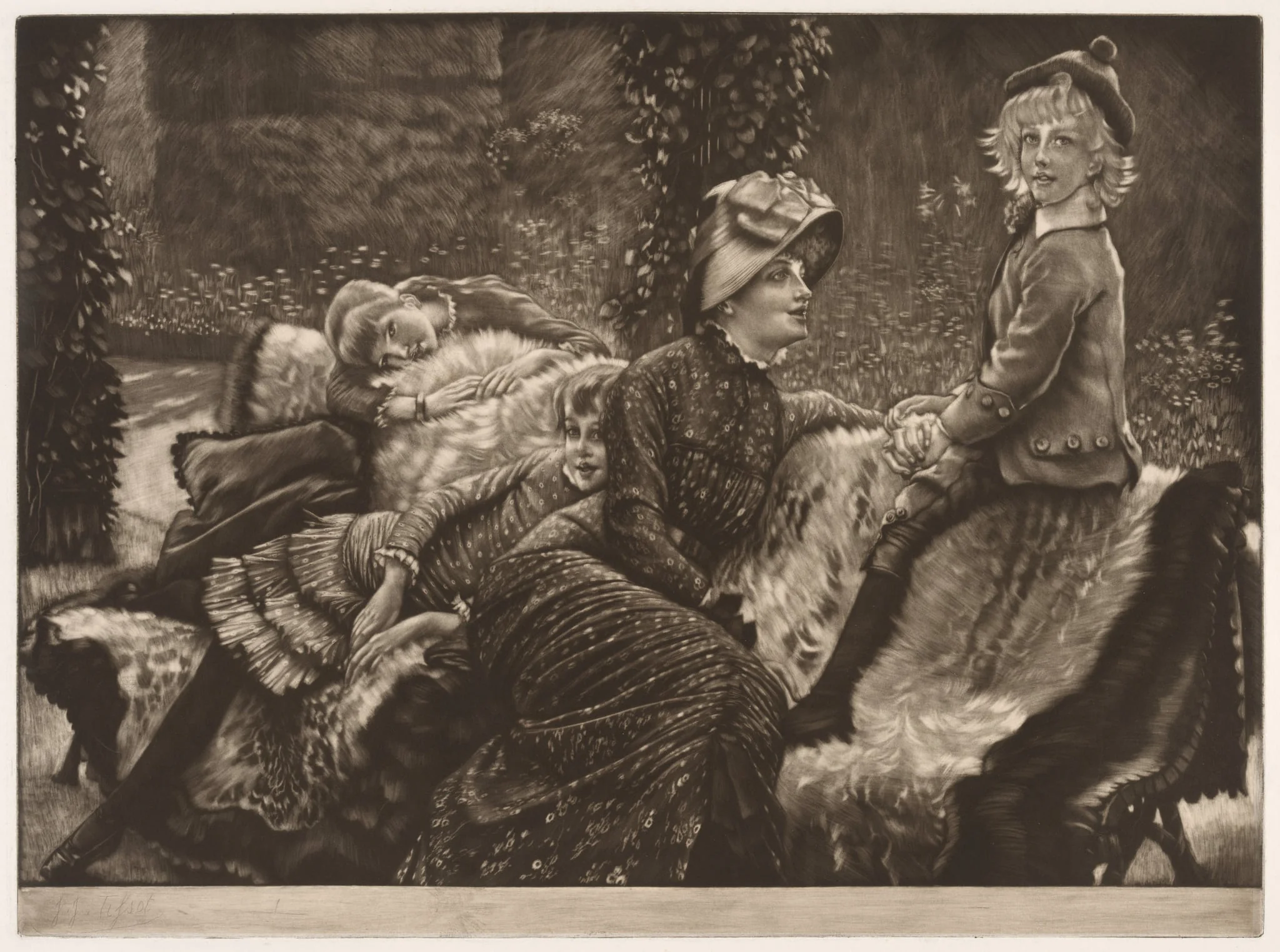 The Garden Bench, detail
