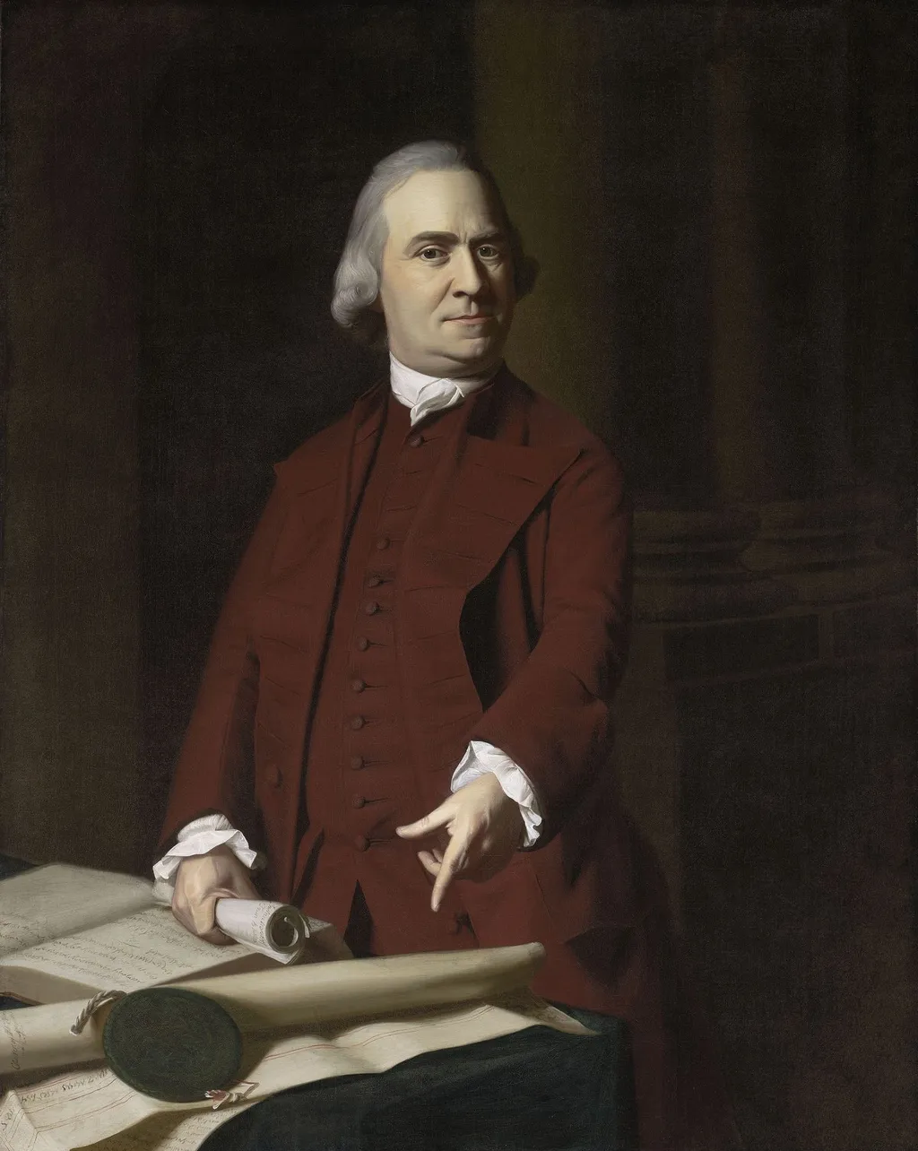 Samuel Adams, by John Singleton Copley, oil, 1772