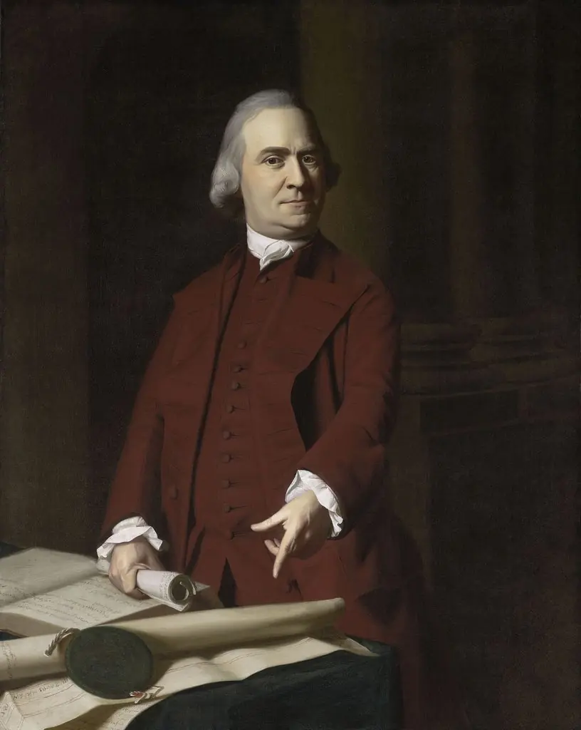 Samuel Adams, by John Singleton Copley, oil, 1772