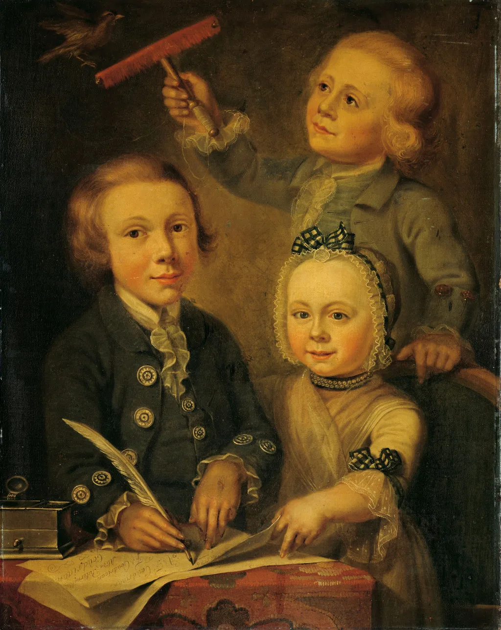 Portrait of the Children of Barend Goudriaan, by Cornelis van Cuylenburgh, oil, 1788