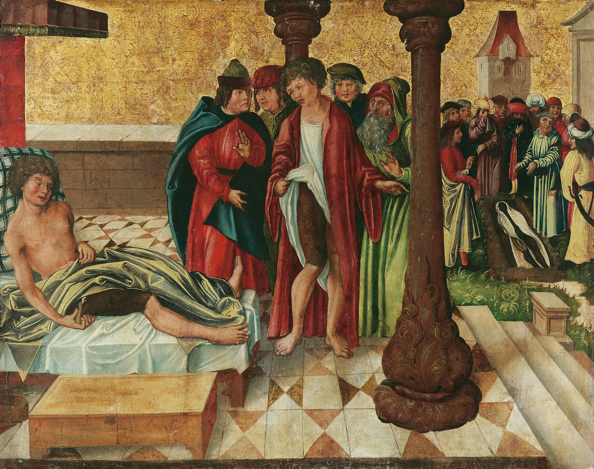 Miraculous Healing of the Leg by St Cosmas and Damian, detail