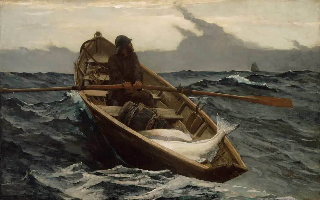The Fog Warning, by Winslow Homer, oil, 1893