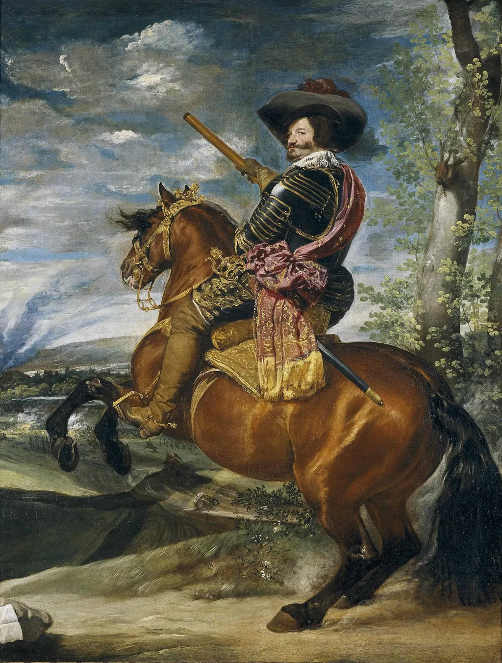 Equestrian Portrait of the Count-Duke of Olivares, by Diego Velázquez, oil, 1636