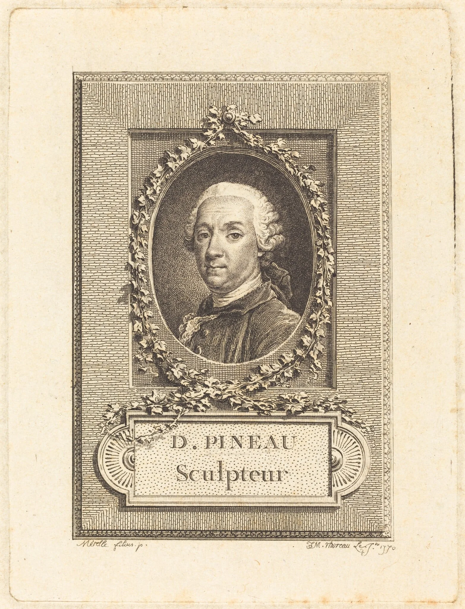 D. Pineau, Sculpteur, detail
