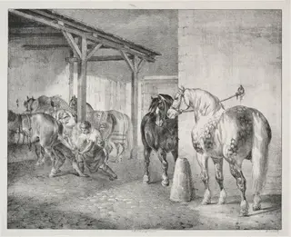 The Ferrier's Shed, by Théodore Géricault, 1823