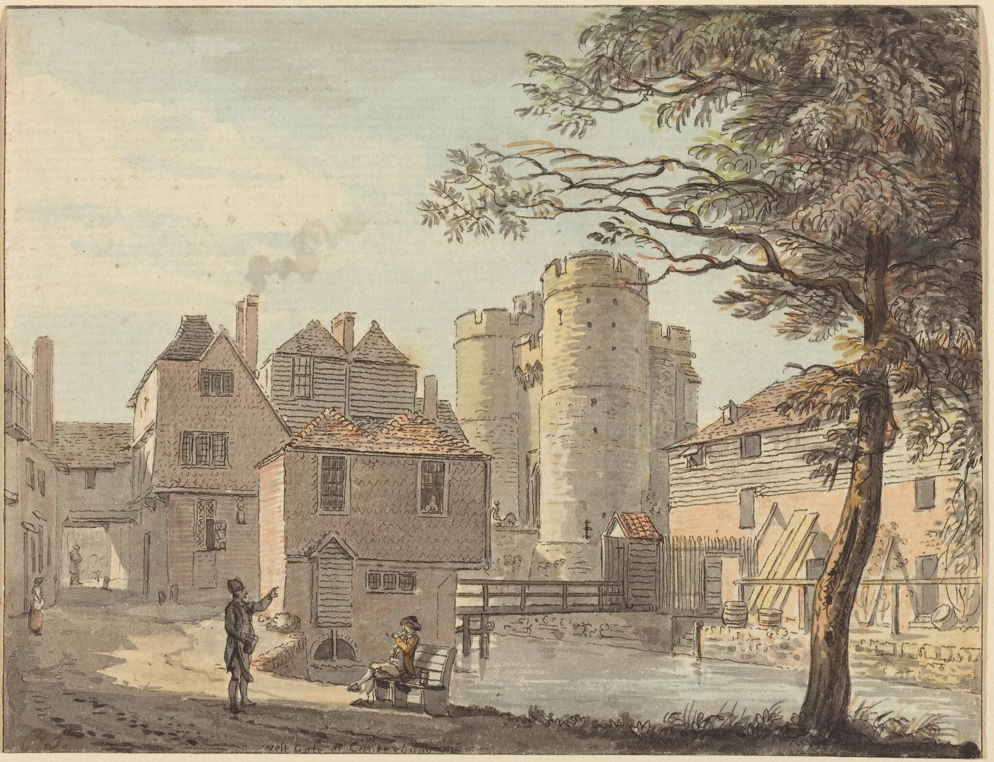 West Gate at Canterbury, detail