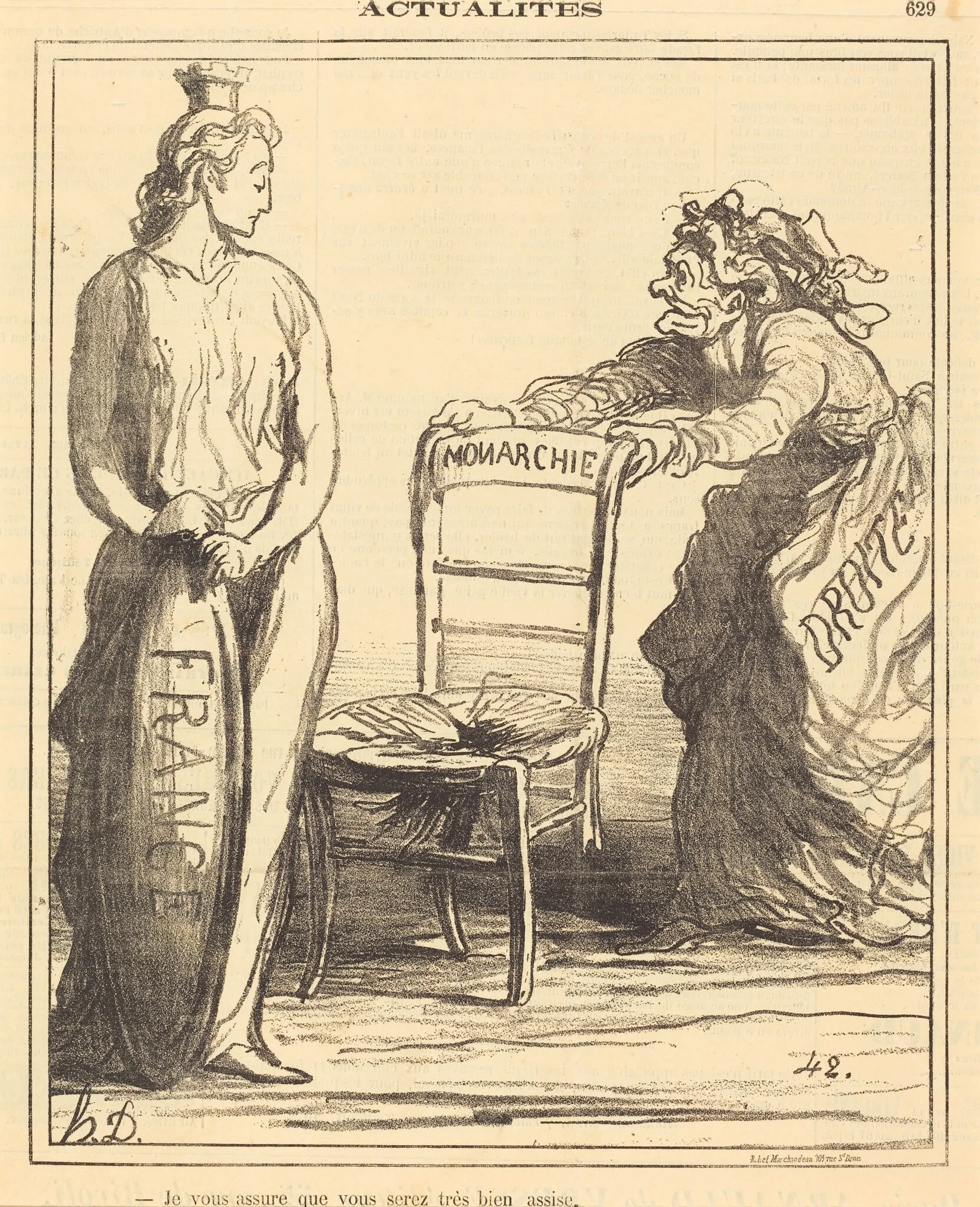 Je vous assure que vous serez très bien assise, detail