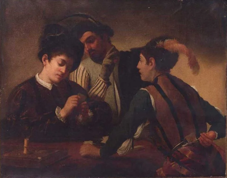 The Cardsharps, detail