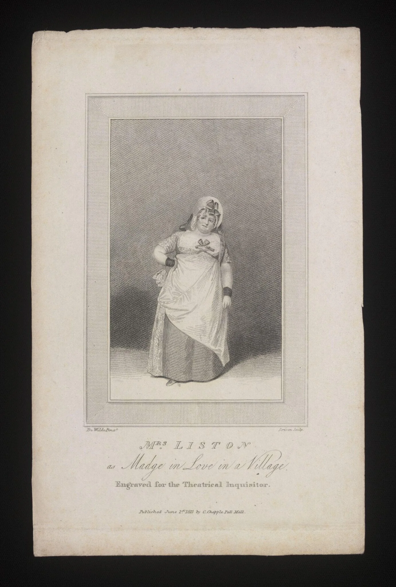 Mrs Liston as Madge in Love in a Village, detail