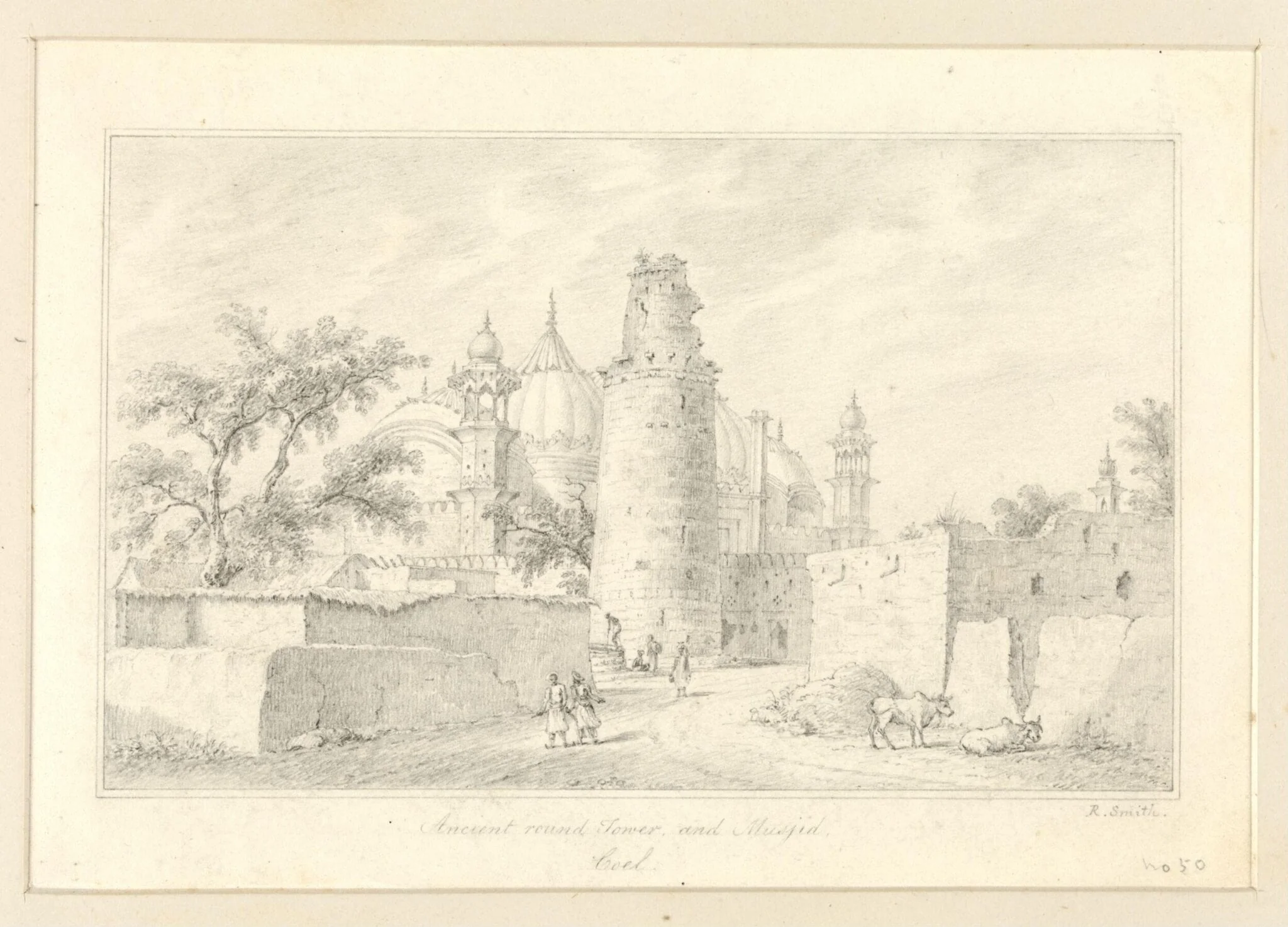 Ancient round tower and Musjid, Coel., detail