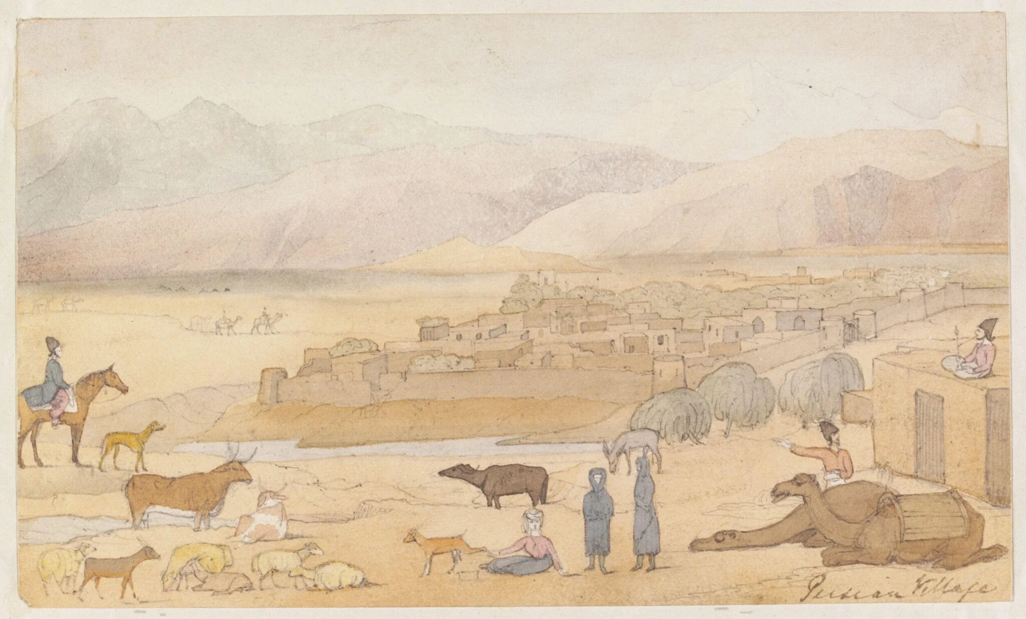 Persian Village, detail