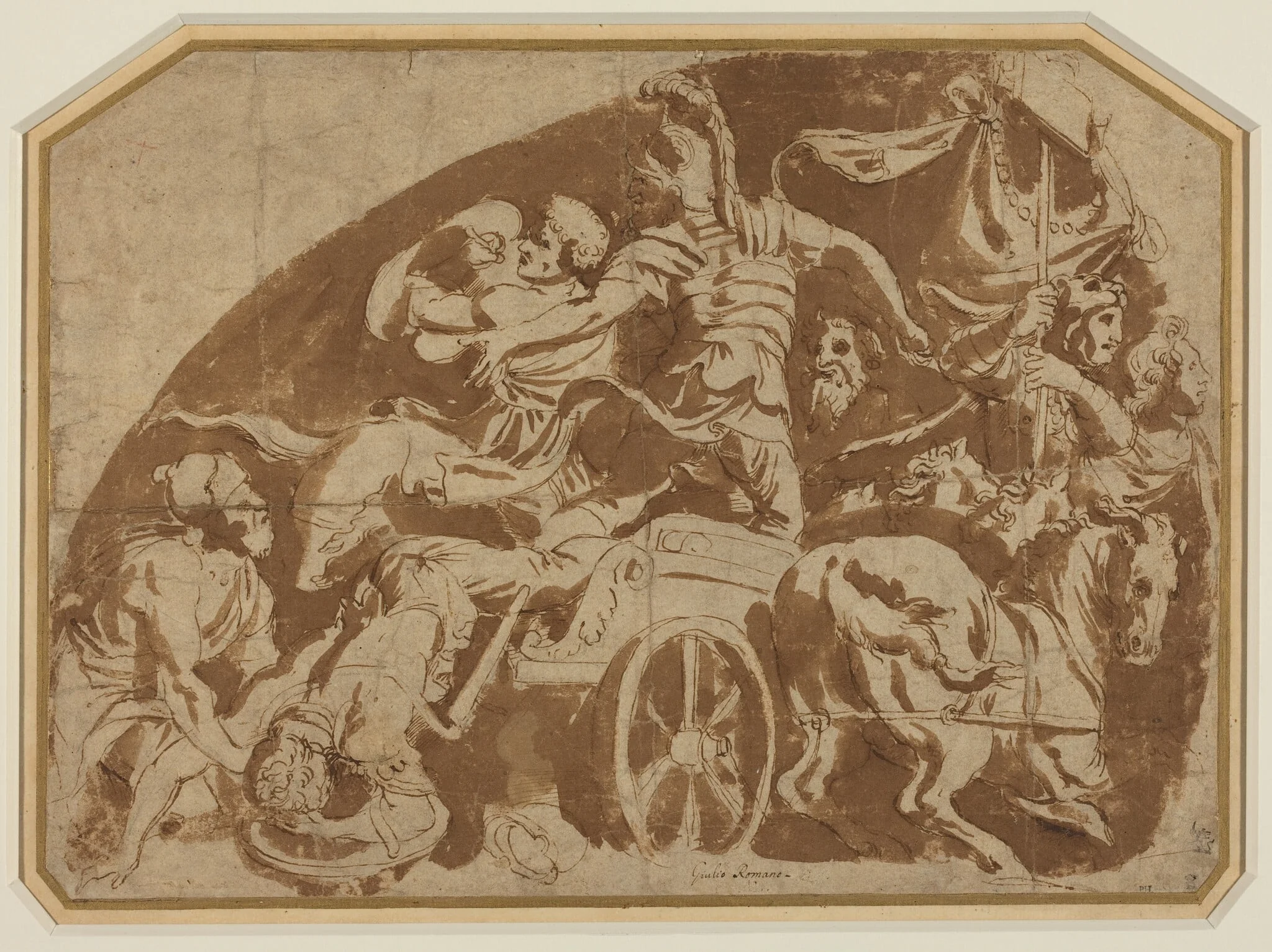 Flight of Meriones, with Dead Coeranos Being Dragged from the Chariot, detail