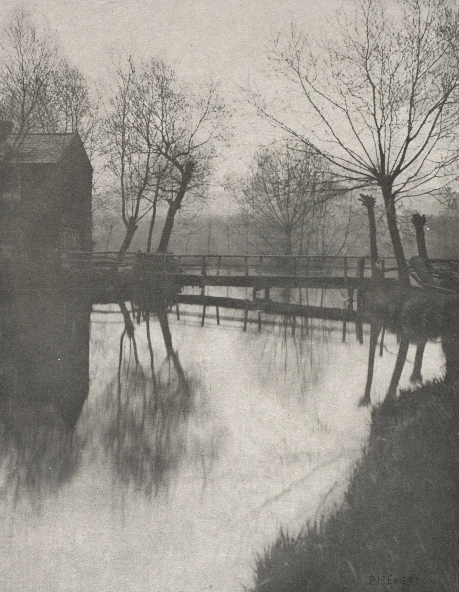Footbridge Near Chingford, detail