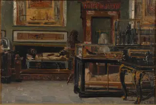 Painting of the galleries by Lorenzo Delleani., by Lorenzo Delleani, unspecified, 1891