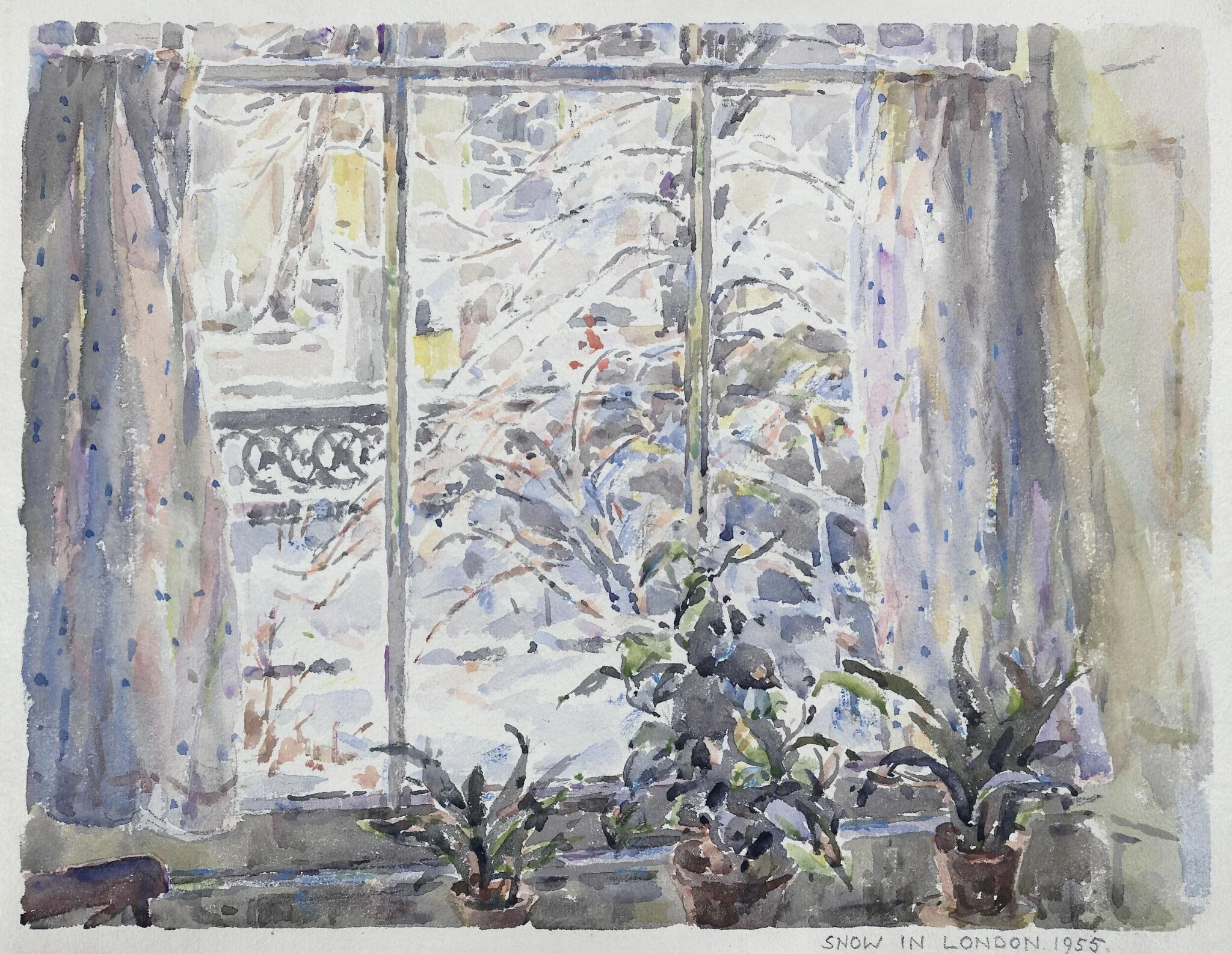 Snow in London, detail