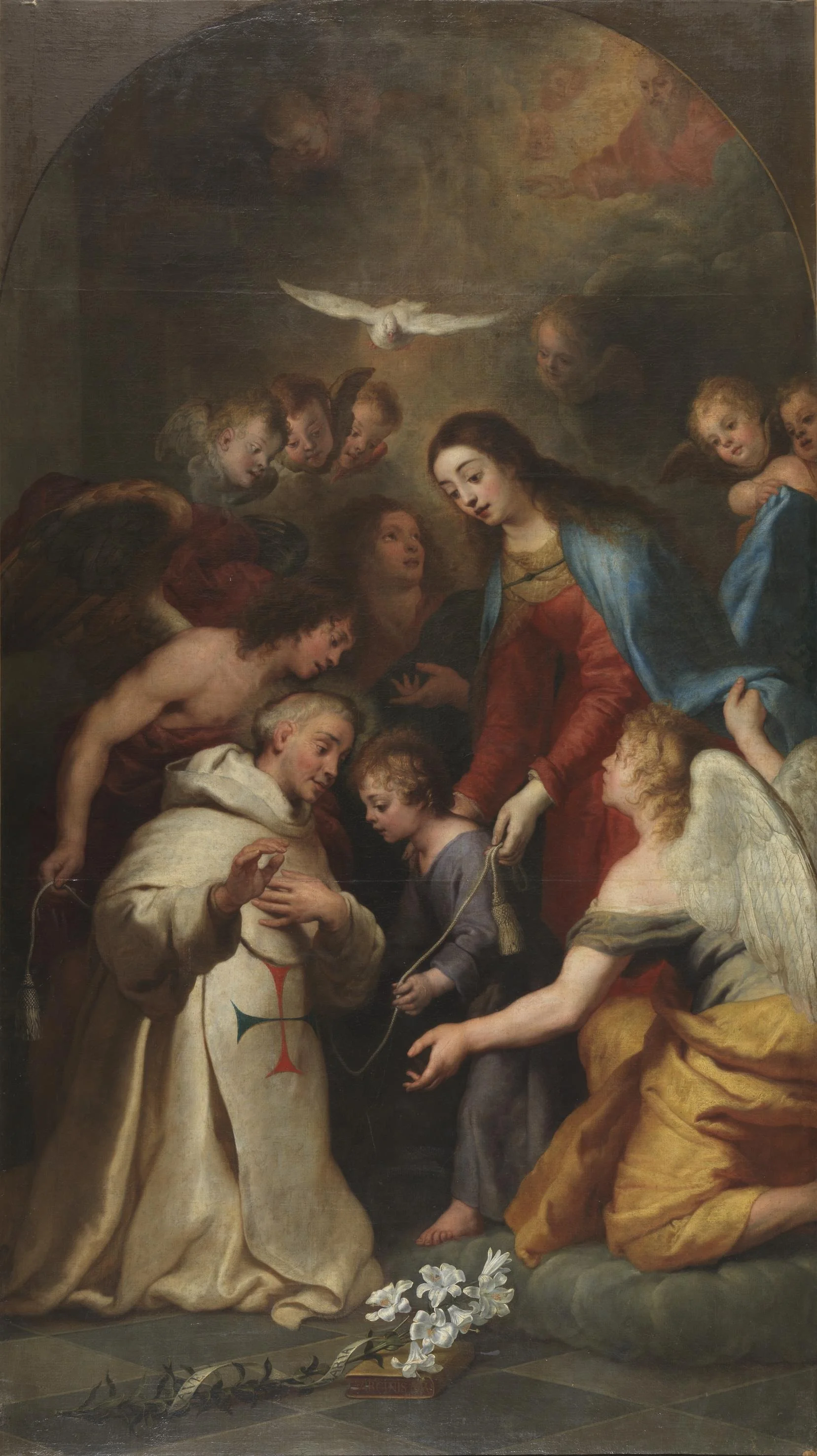 La Aparición de la Virgen a Simón de Rojas, detail