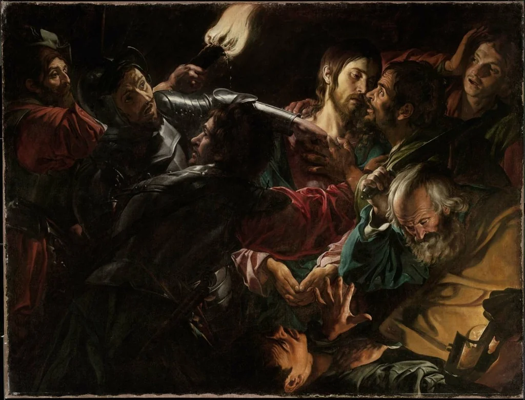 The Taking of Christ, detail