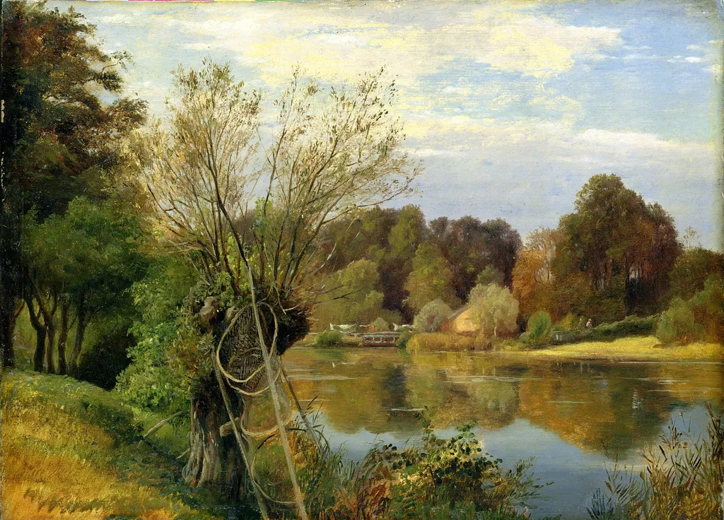 Bei der Aumühle, by Adolph Friedrich Vollmer, oil, 1830