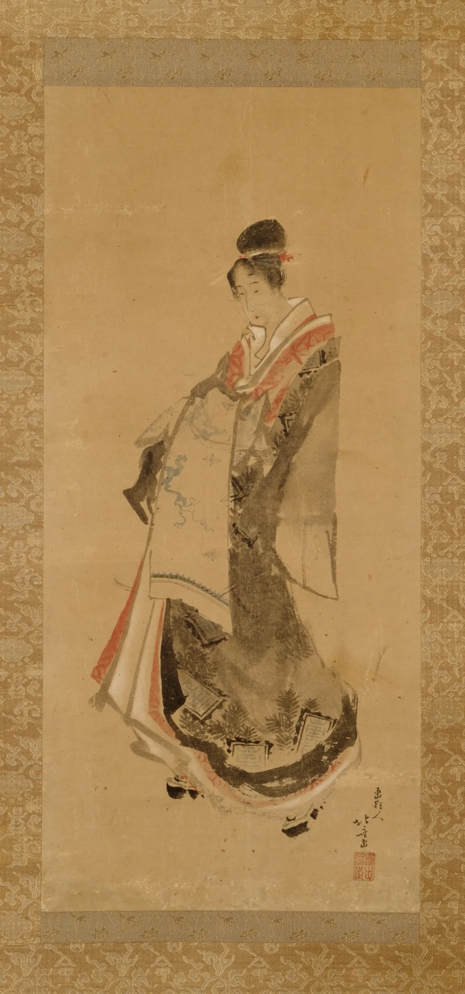 Walking Courtesan, detail