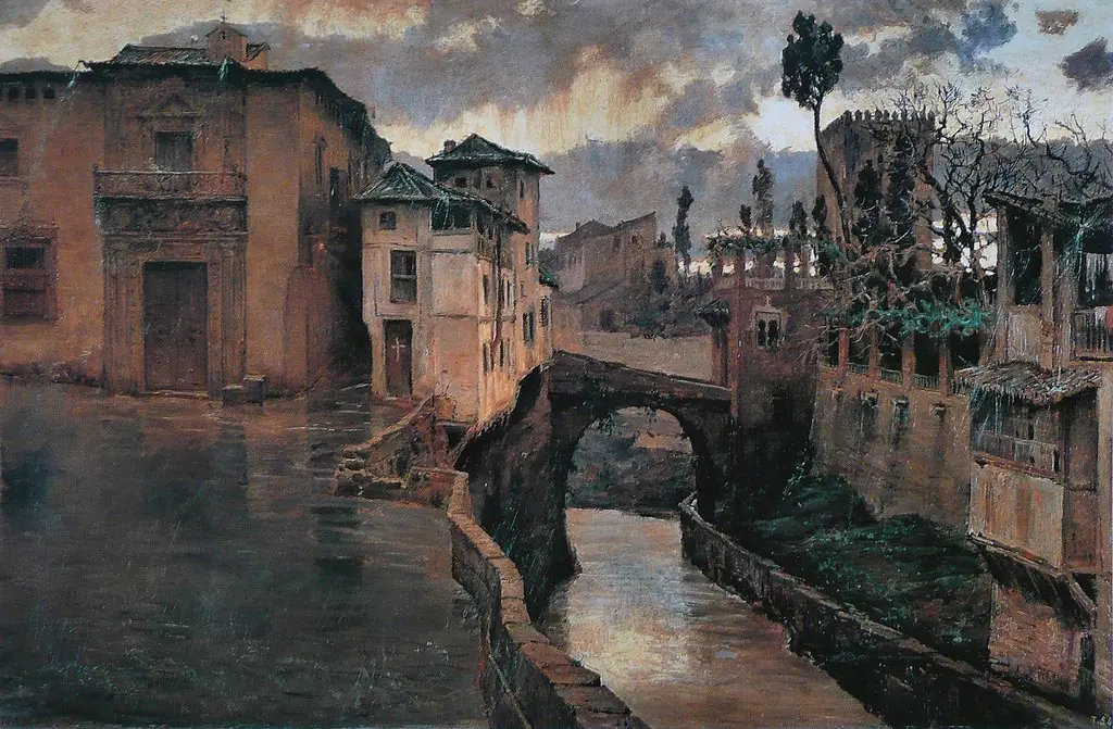 Memories of Granada, by Antonio Muñoz Degrain, oil, 1891