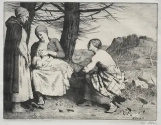 Woman and Child, by William Strang, 1886