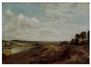Hampstead Heath, by John Constable, oil, 1825