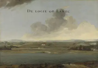 View of the Dutch Trading Post in Lawec in Cambodia, by Johannes Vingboons, oil, 1662