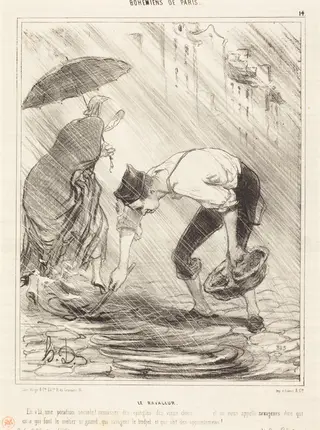 Le Ravageur, by Honoré Daumier, ink, 1842