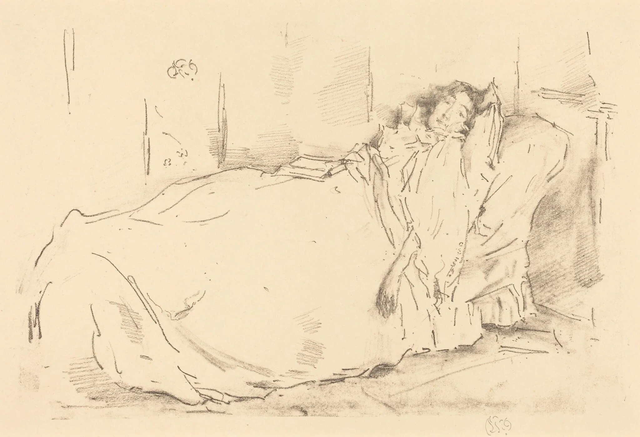 The Siesta, detail