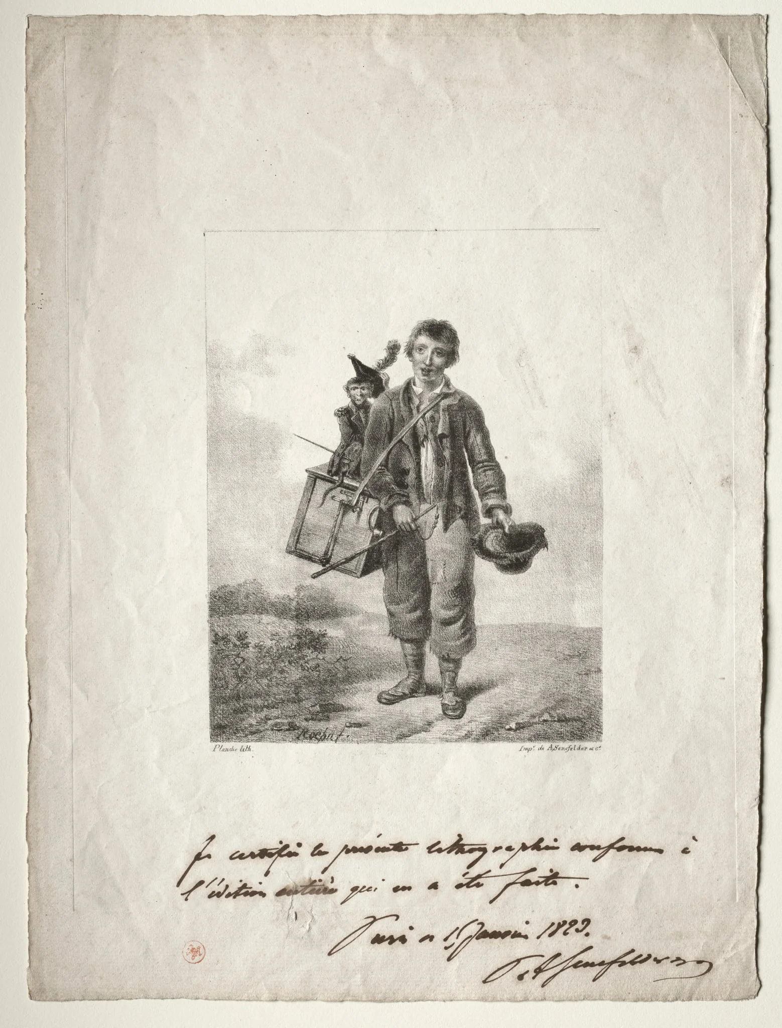 Organ-Grinder Boy, detail