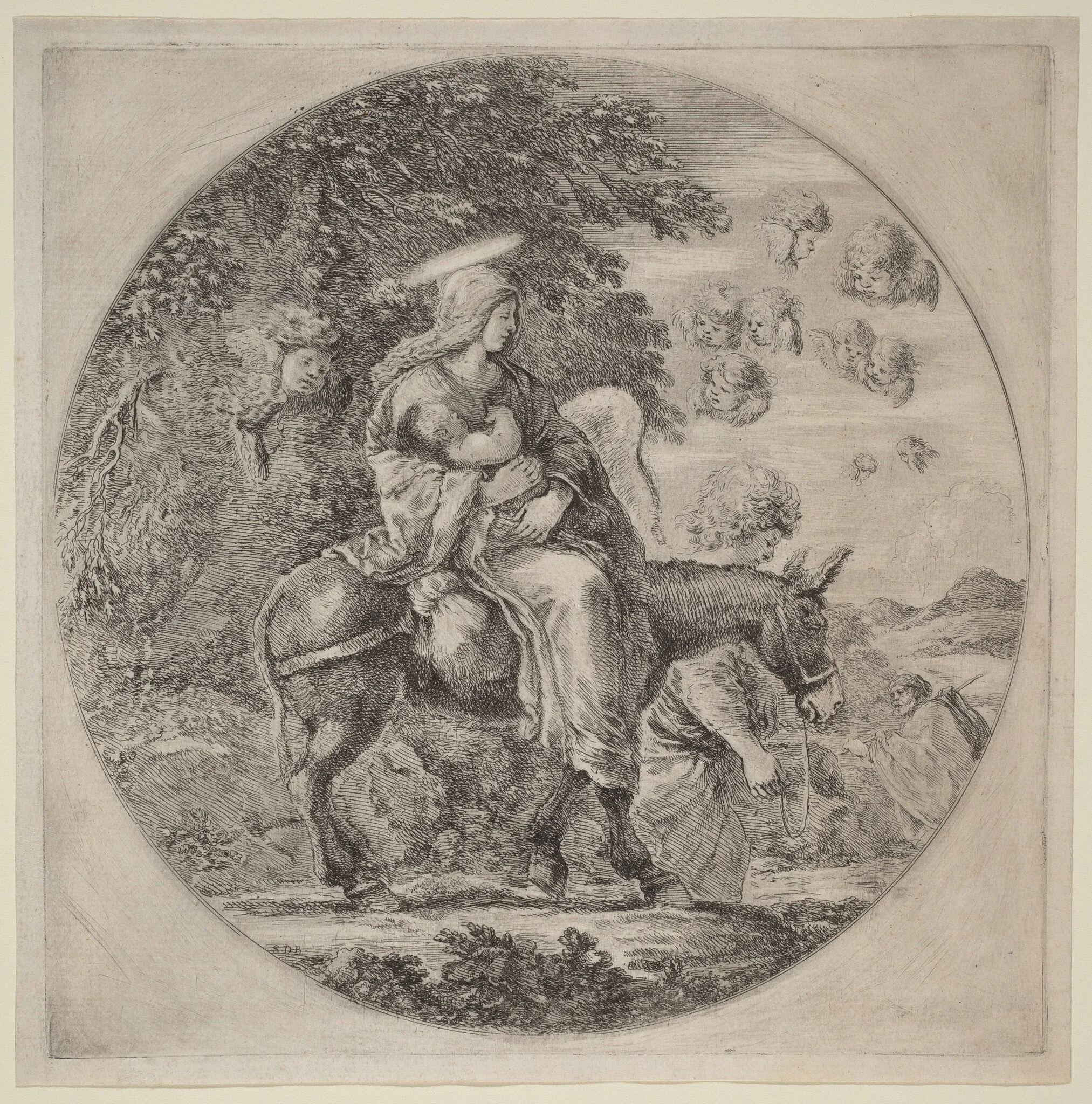 The Flight into Egypt, detail