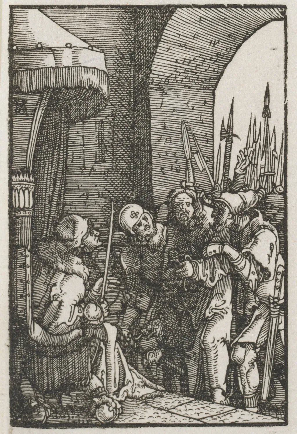 The Fall and Redemption of Man:  Christ before Pilate, by Albrecht Altdorfer, 1515