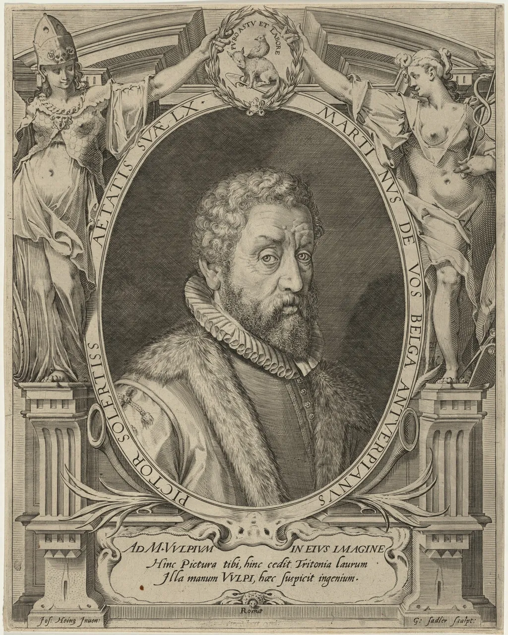 Martin de Vos, by Aegidius Sadeler II, ink, 1600
