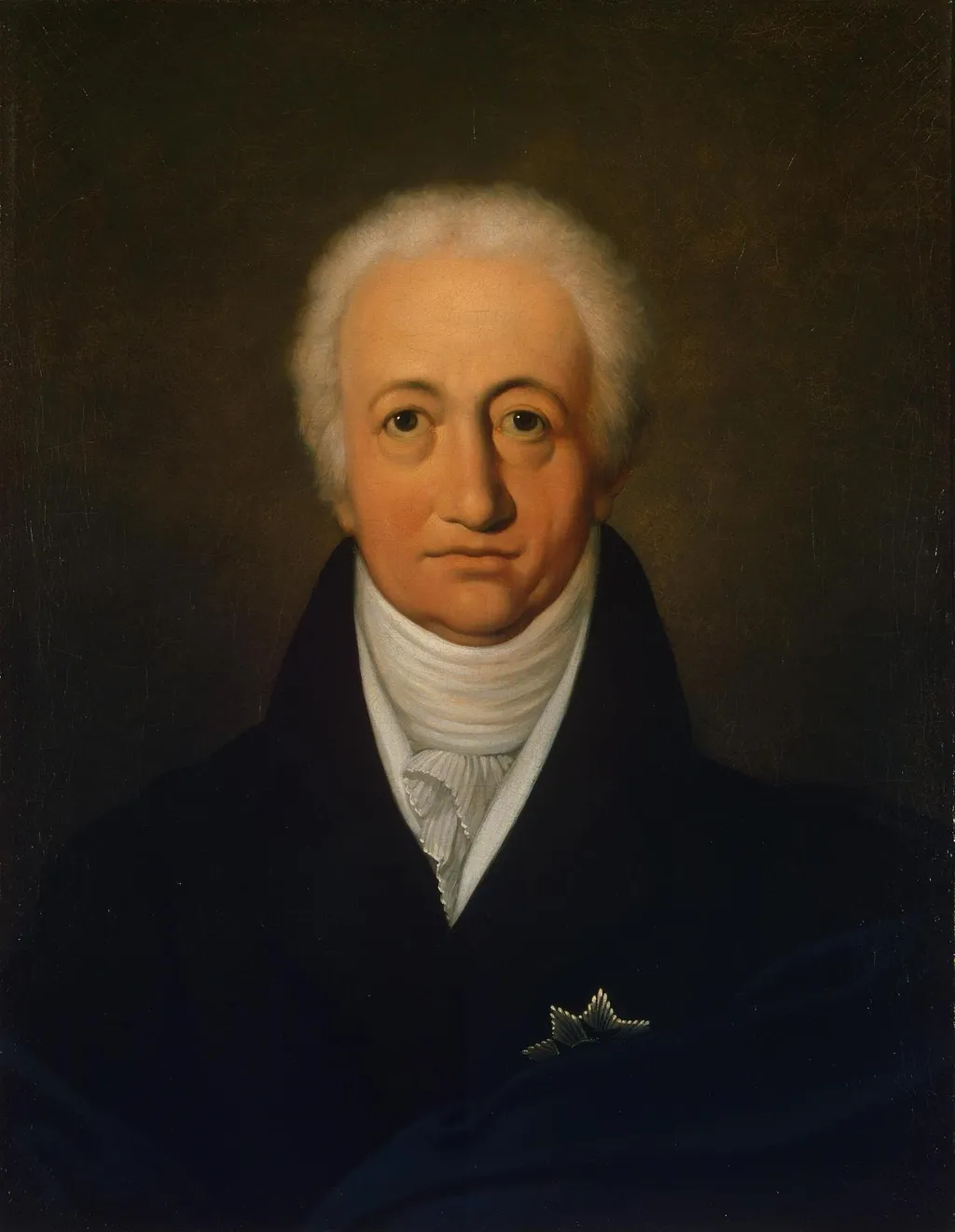 Portrait of Johann Wolfgang Goethe, by Ferdinand Jagemann, oil, 1818