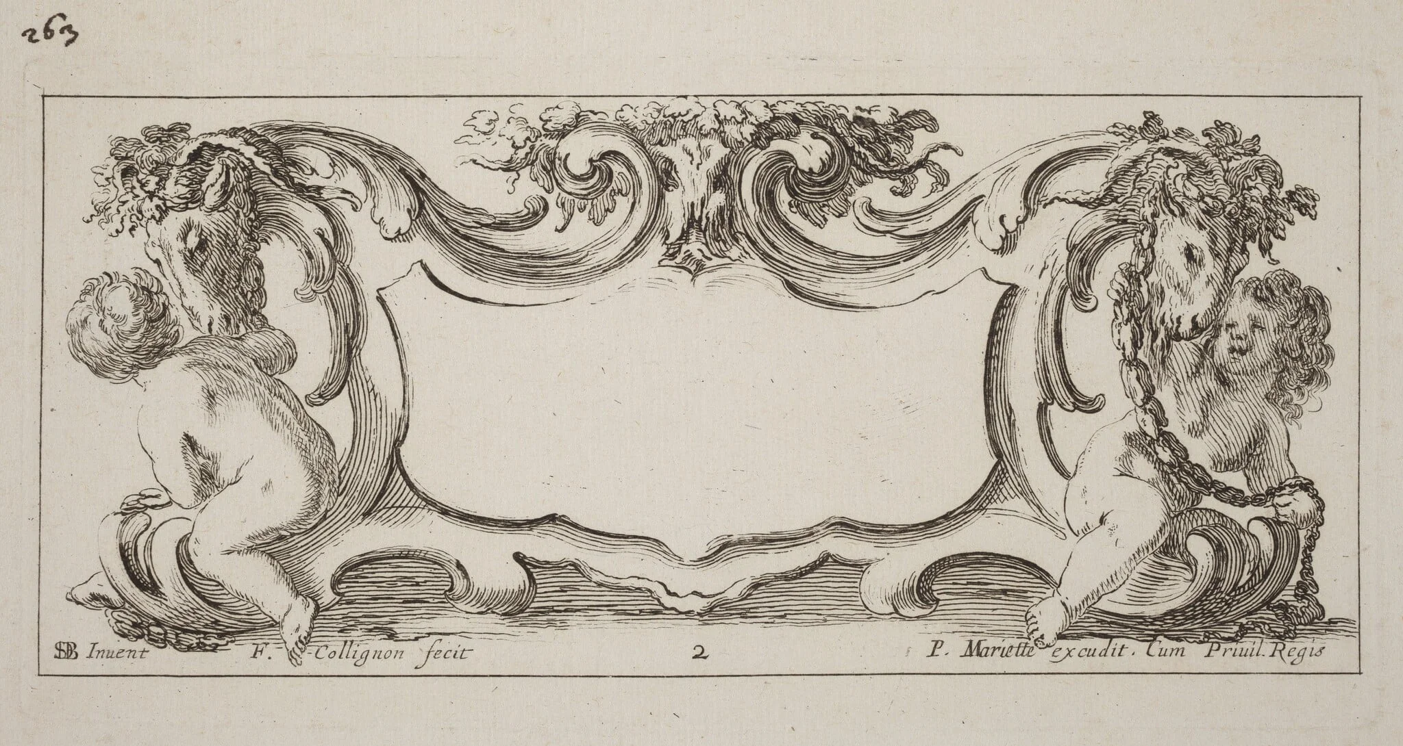 Cartouche, detail